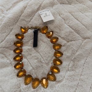 J. Crew Amber Gold Necklace